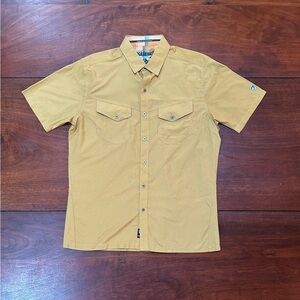 Kuhl  Shirt Mens Copper Short Sleeve UPF 30 Size Medium